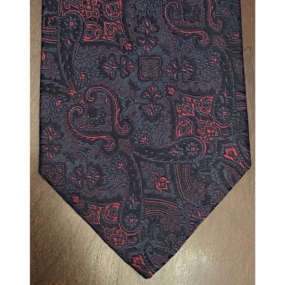 Hugh Parsons For Nordstrom Blue Red 100% Silk Men’s Neck Tie Made In Italy